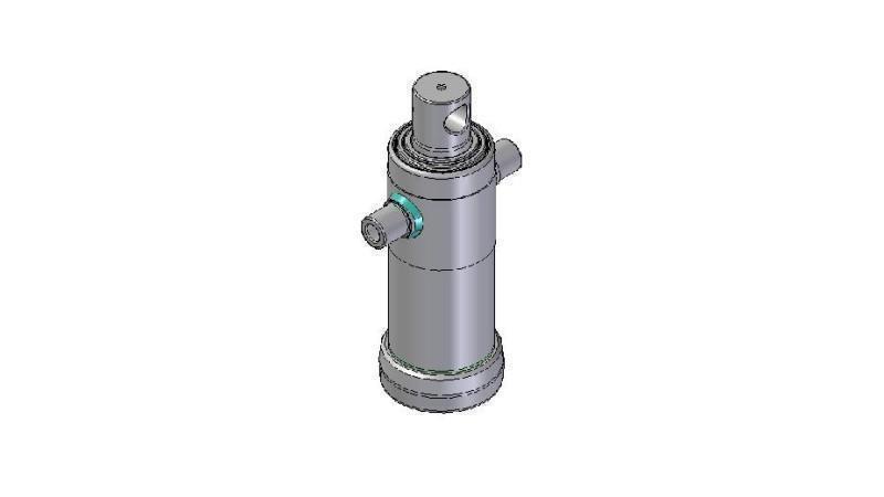 4032F -TELESCOPISK CYLINDER STANDARD/HUL 3 TRIN SLAG 788 DIAMETER 124