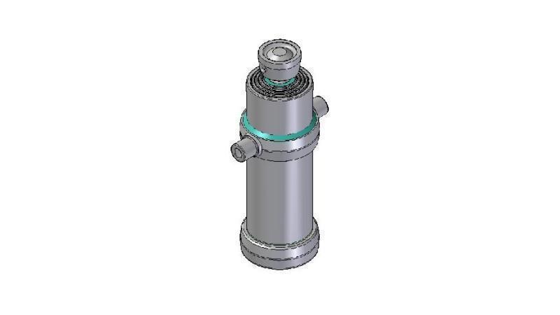 4046S -TELESCOPISK CYLINDER STANDARD/BALL 4 TRIN SLAG 1690 DIAMETER 170