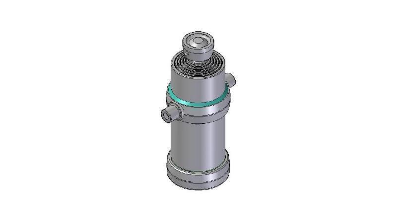 4061S -TELESCOPISK CYLINDER STANDARD/BOLD 6 TRIN SLAG 2525 DIAMETER 190