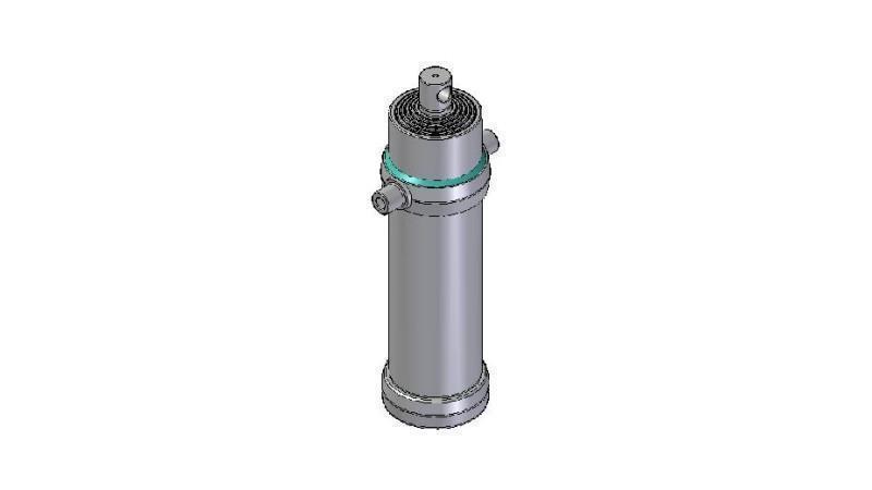 4064F -TELESCOPISK CYLINDER STANDARD/HUL 6 TRIN BEVÆGELSE 3585 DIAMETER 190