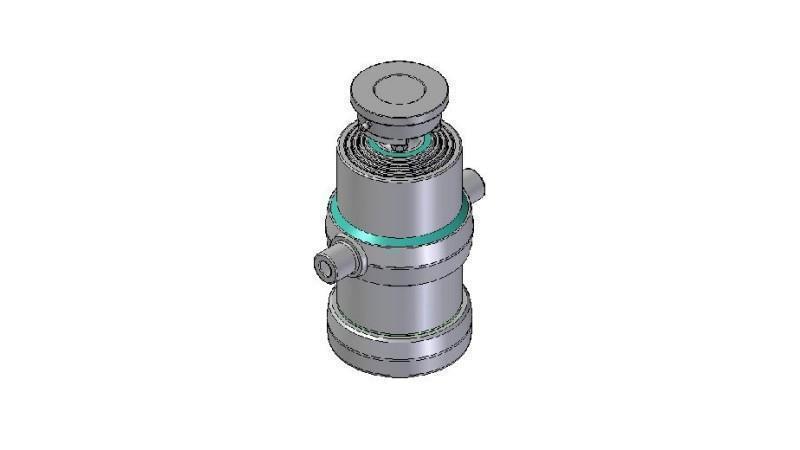 4080S -TELESCOPISK CYLINDER STANDARD/KUGLE 4 TRIN SLAG 1010 DIAMETER 190