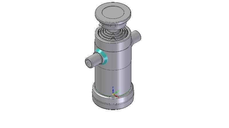 5020S -TELESCOPISK CYLINDER STANDARD/KUGLE 5 TRIN SLAG 680 DIAMETER 112