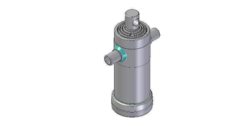 5022F -TELESCOPISK CYLINDER STANDARD/HUL 5 TRIN BEVÆGELSE 1030 DIAMETER 112