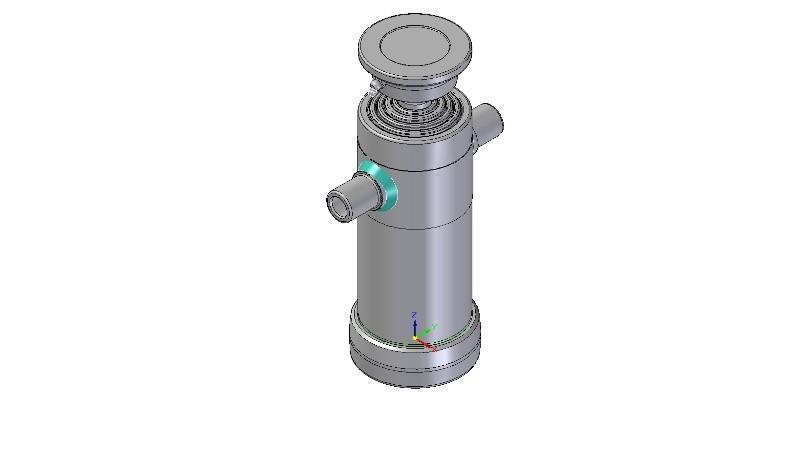 5022S -TELESCOPISK CYLINDER STANDARD/KUGLE 5 TRIN SLAG 1030 DIAMETER 112