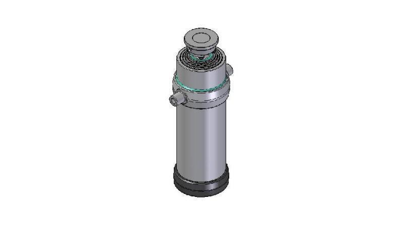 5036S -TELESCOPISK CYLINDER STANDARD/BOLD 5 TRIN SLAG 2675 DIAMETER 215