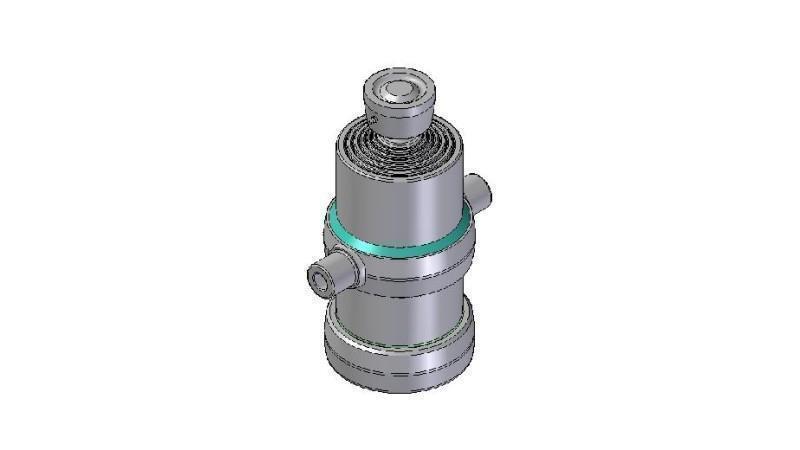 6020S - TELESCOPISK CYLINDER STANDARD/KUGLE 6 TRIN SLAG 1465 DIAMETER 170