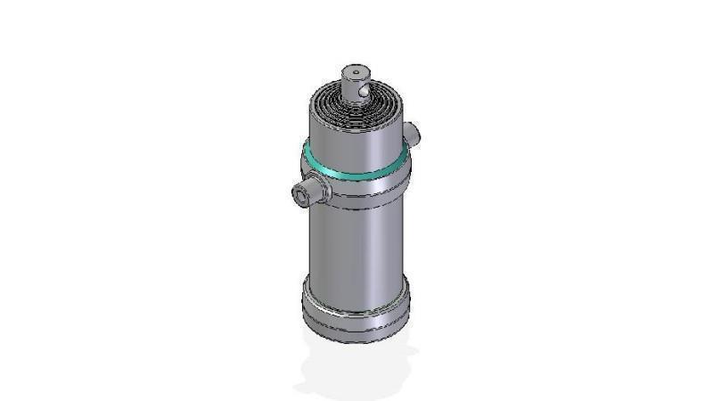 7021F -TELESCOPISK CYLINDER STANDARD/HUL 7 TRIN SLAG 2955 DIAMETER 190