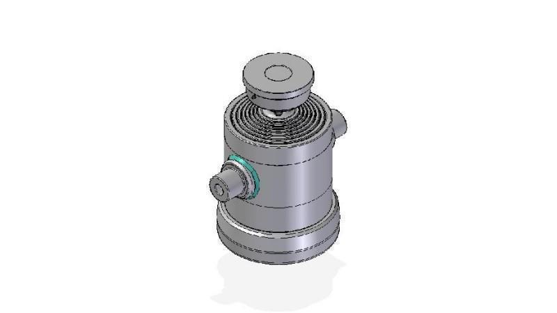 7061S -TELESCOPISK CYLINDER STANDARD/BALL 7 TRIN REJSE 1687 DIAMETER 270