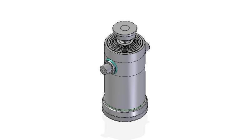 7087S -TELESCOPISK CYLINDER STANDARD/KUGLE 7 TRIN BEVÆGELSE 3167 DIAMETER 300