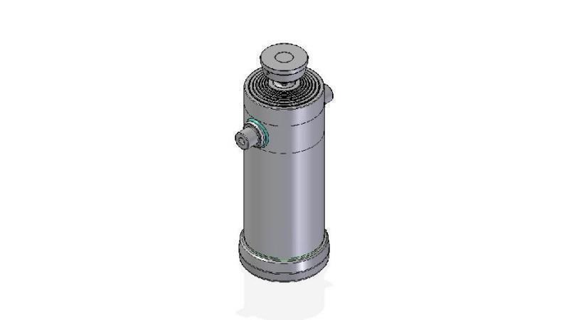 7091S -TELESCOPISK CYLINDER STANDARD/KUGLE 7 TRIN BEVÆGELSE 4355 DIAMETER 300