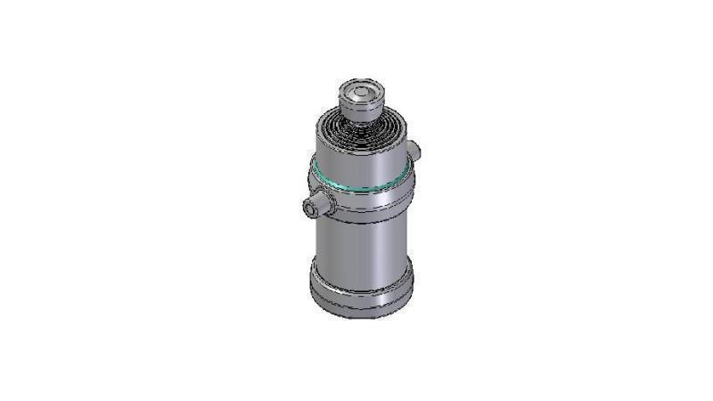 8024S -TELESCOPISK CYLINDER STANDARD/BOLD 8 TRIN REJSE 2925 DIAMETER 215