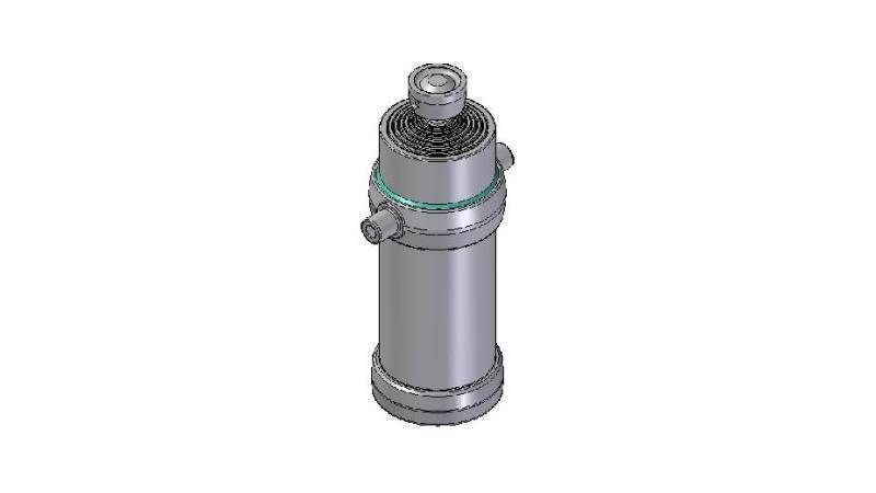 8025S -TELESCOPISK CYLINDER STANDARD/BOLD 8 TRIN REJSE 3330 DIAMETER 215
