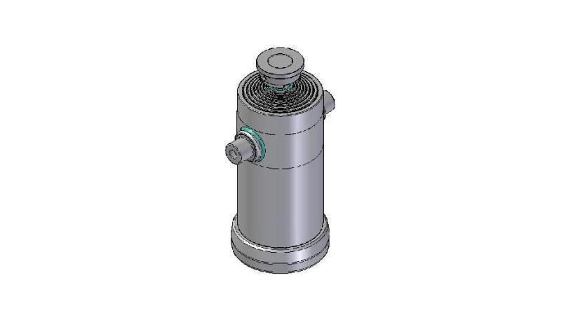 8037S -TELESCOPISK CYLINDER STANDARD/KUGLE 8 TRIN SLAG 3740 DIAMETER 270