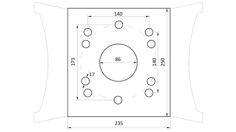 KLEŠČA ZA KAMEN BSG 500 TG 1500 kg - 1350 mm
