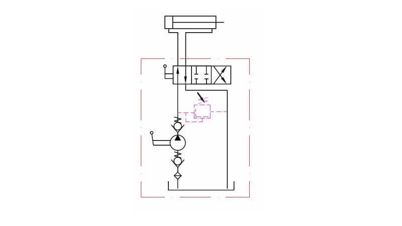 HÅNDPUMPE 12CC -DD- DUBBEL RETNING - dimensioner