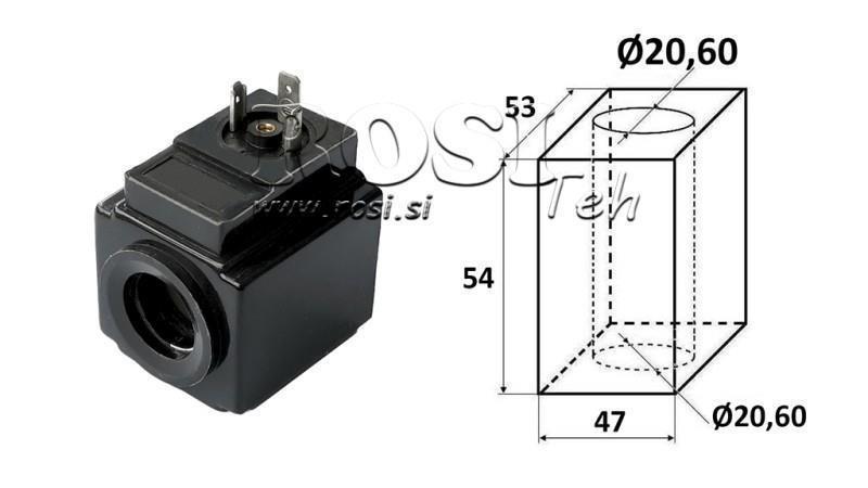 ELEKTROMAGNETISK SPOLE 24VAC - DS3 - fi 20.6mm-54mm 192W