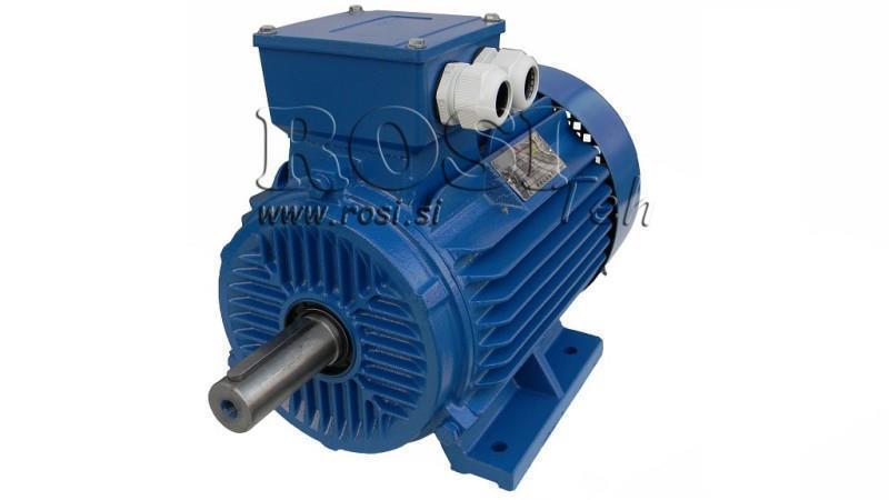 ELEKTRISK MOTOR 2P B3 3F fødder