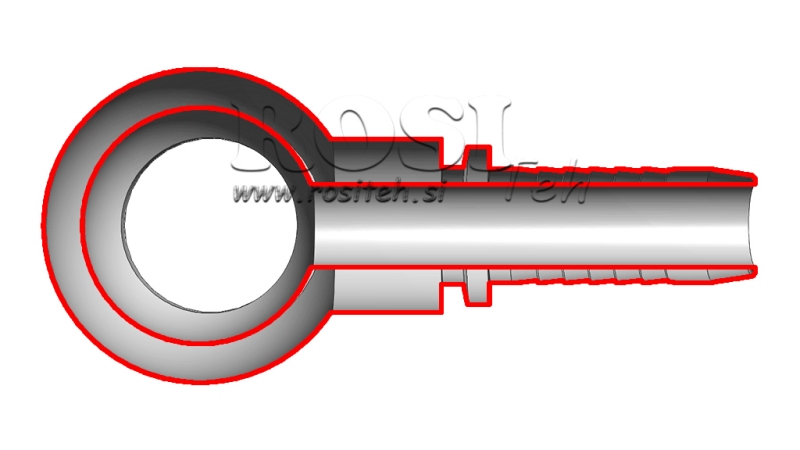 HYDRAULISK ØJEFORBINDELSE DN6-3/8