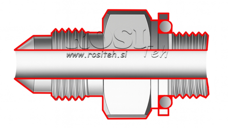 HIDRAVLIČNI REDUCIR 1 3/16 JIC74°-3/4 GAS
