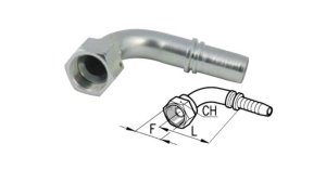 HYDRAULISK-FORBINDELSE-JIC74°-HUN-ELBOW-90°
