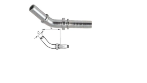 HYDRAULISK-FORBINDELSE-SLANGE-OVERGANGS-BØJNING-45°