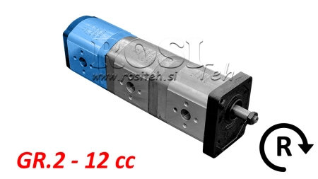 HYDRAULIKPUMPE 20C12X066 BAG GR.2 12 CC HØJRE