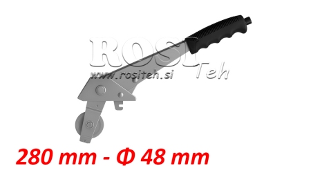 POTEZNA ROČICA L280 S ŠKRIPCEM FI48mm