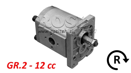 HYDRAULIKPUMPE GR.2 12 CC HØJRE - FLANGER