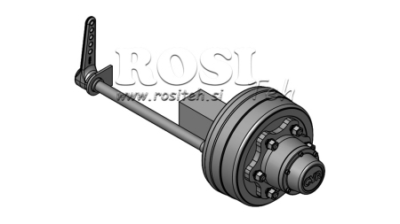 HALV-AXEL MED BREMSER 5.250 KG L.290 MM