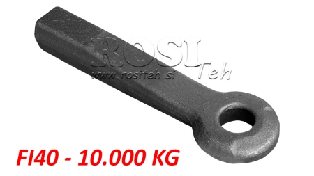 VLEČNA KLJUKA FIKSNA FI40 55x65 L380 - 10.000/1.500KG