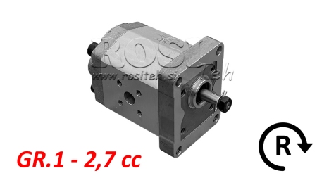 HYDRAULIKPUMPE GR.1 2.7 CC HØJRE - FLANGER