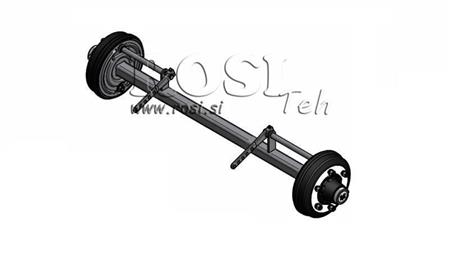 AKSEL TIL TRAILER 5400 kg MED BREMSER (1500 mm)