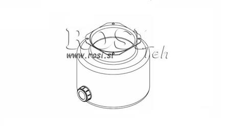 METAL RESERVOIR RULLE PP 4 LITER HORIZONTAL-VERTIKAL