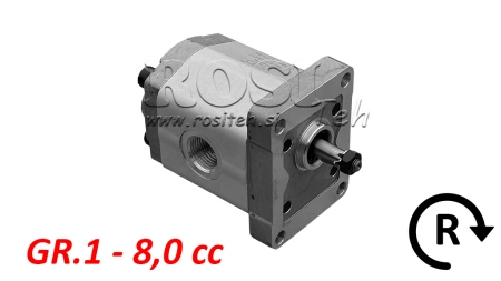 HYDRAULIKPUMPE GR.1 8.0 CC HØJRE - GEWINDE