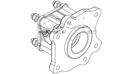 UDGANG FOR HYDRAULISK PUMPE - MERCEDES ATEGO-1 - 6 HULER