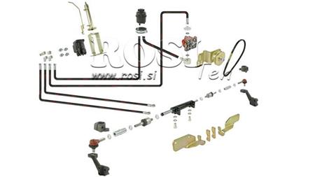 HYDRAULISK RATTERING HYDROSTATISK SÆT URSUS C330 - FORAN CYLINDER