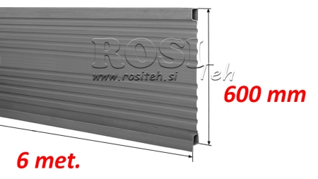 SIDE TIL DUMP TRAILER 6 METRE - HØJDE 600 mm