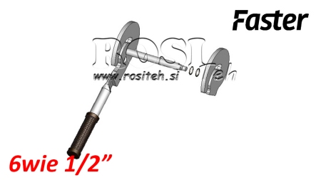 HÅNDTAG TIL MULTI-FASTER 6VEJS 1/2 FAST DEL