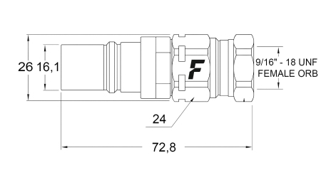 MOŠKA HITRA SPOJKA ZA MULTI-FASTER 1/4 - MOBILNI DEL
