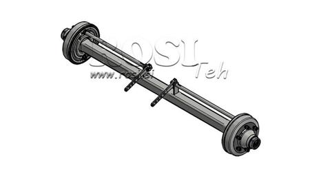 AKSEL TIL TRAILER 7200 kg MED BREMSER (1800 mm)