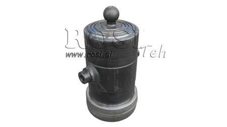 TELESCOPISK CYLINDER UNIMOG 5 TRIN 750mm x124