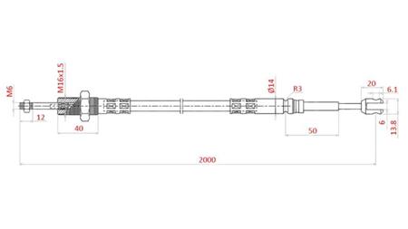 FLET L=2000 - gaffel