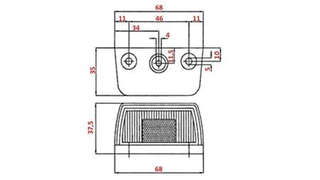 NUMMERPLADE LYS 12/24V - LED