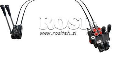 JOYSTICK DVOJNA ROČICA 1 met. HIDRAVLIČNI VENTIL 2xP40 lit.
