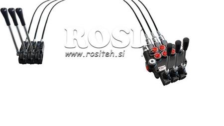 JOYSTICK DVOJNA ROČICA 1 met. HIDRAVLIČNI VENTIL 3xP40 lit.
