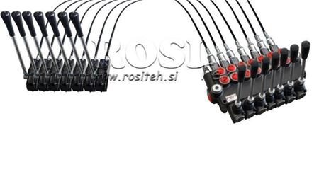 JOYSTICK DVOJNA ROČICA 1 met. HIDRAVLIČNI VENTIL 7xP40 lit.
