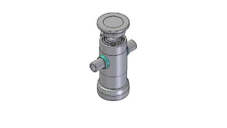 2031S -TELESCOPISK CYLINDER STANDARD/KUGLE 3 TRIN SLAG 500 DIAMETER 95
