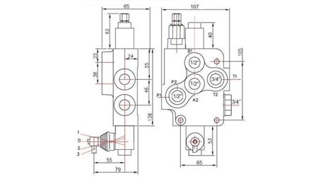 HYDRAULISK VENTIL 1xP80 ENVEJ C1