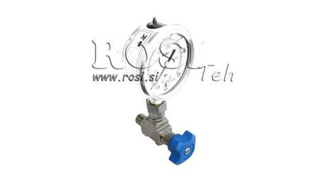 HYDRAULISK VENTIL TIL MANOMETER 90°