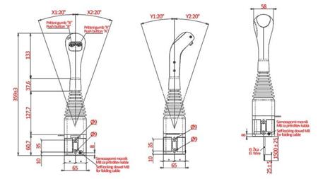 JOYSTICK NIMCO TIL WINCH KUGLE - 2x KNAP